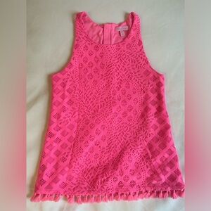 Lilly Pulitzer Pink Lynn Top, Size XS